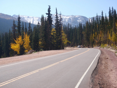 A view up the road.